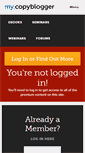 Mobile Screenshot of my.copyblogger.com