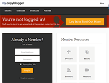 Tablet Screenshot of my.copyblogger.com